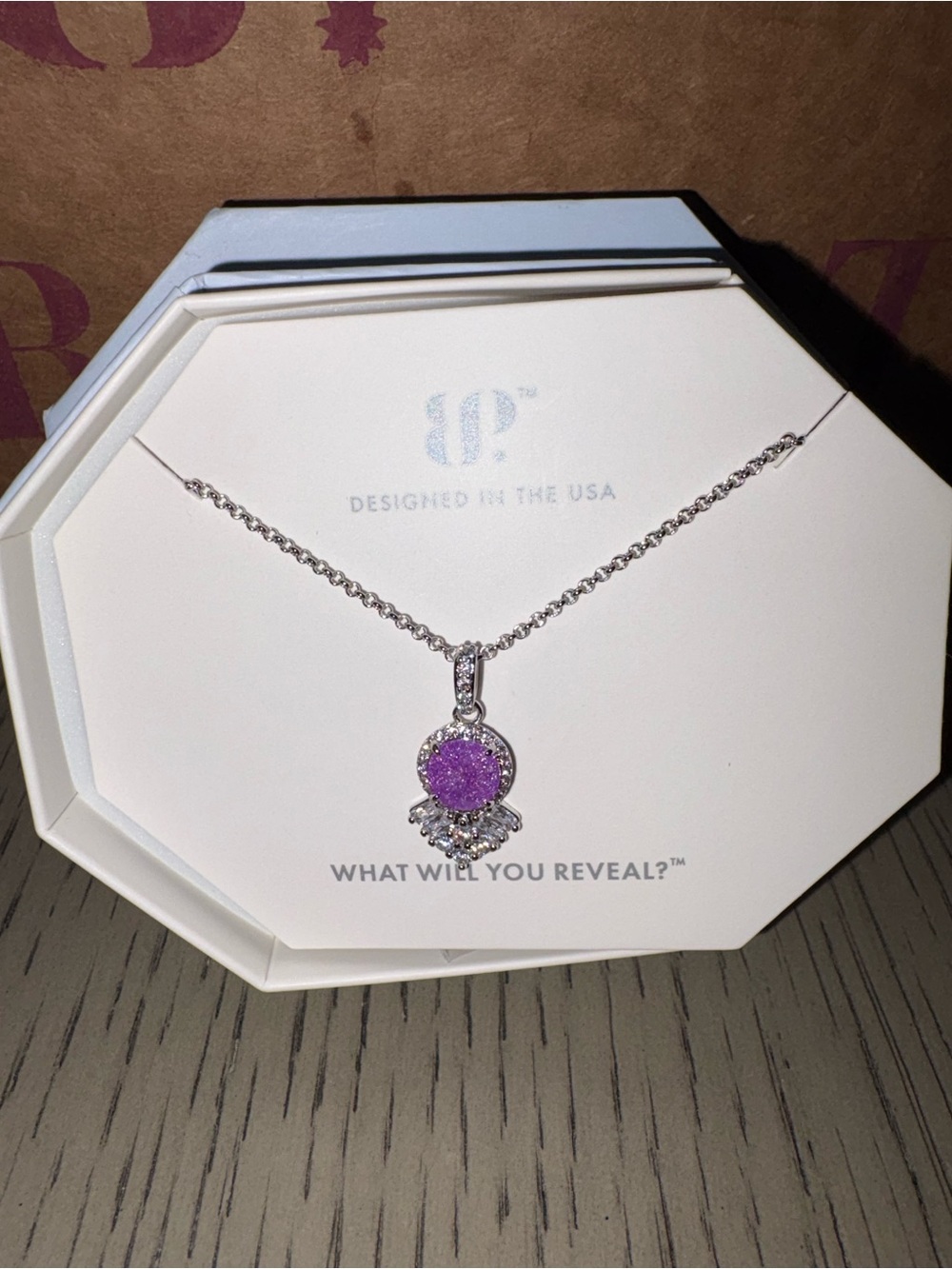 Lavender Ice Crystal necklace